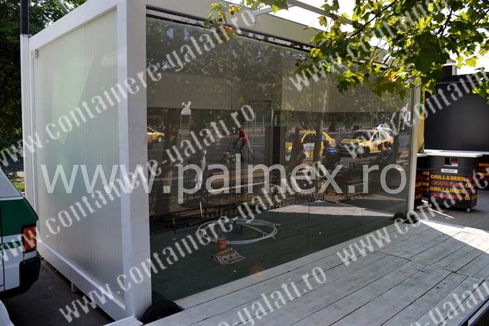 container perte geam Vrancea